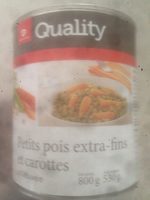 Petits pois extra-fins et carottes