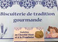 Galette au chocolat blanc et a la framboise