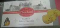 Sablés poire chocolat