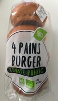 4 pains burger tomate basilic