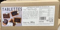 Petit beurre avec tablette de chocolat au lait