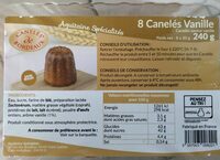 8 cannelés vanille