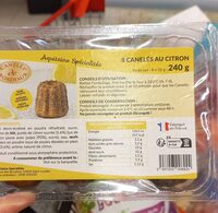Cannelés au citron