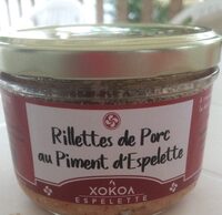 Rillettes de porc au piment d’Espelette