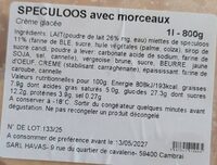 Glace spéculoos