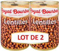 Lot de 2 lentilles naturelles 4/4