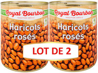 Lot de 2 haricots roses naturels 4/4