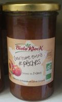 Confiture extra de pêche bio