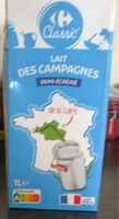 Lait des campagnes demi écrémé
