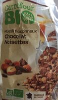 Muesli floconneux chocolat noisette