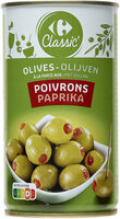 Olives à la farce aux poivrons