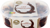 Helado tres chocolates tarrina
