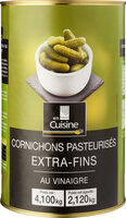 Cornichons pasteurises en rondelles aigres doux