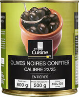 4 / 4 Olive Noire Avec Noyau 22 / 25 En Cuisine