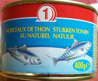 Morceaux de thon au naturel