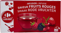 Infusion saveur fruits rouges