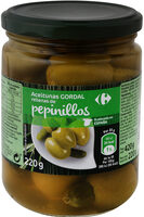 Aceituna gordal rellena pepinillo