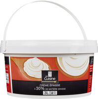 Crème épaisse à 30% de matière grasse.