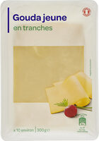 Gouda jeune (30 % MG) en tranches