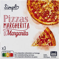 Pizzas MARGHERITA