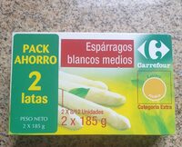 Espárragos blancos medios