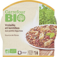 Volaille et lentilles aux petits légumes
