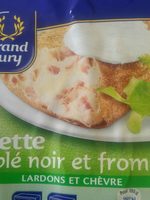Galette de blé noir et fromage Lardons et Chèvre