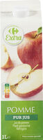 Pomme Jus de pomme Flash pasteurisé. Réfrigéré.