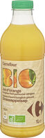Jus d'orange pulpé biologique pasteurisé