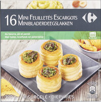16 Mini feuilletés aux escargots