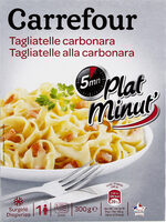Tagliatelle carbonara Aux lardons fumés