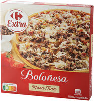 Pizza boloñesa masa fina