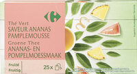 Thé vert saveur ananas pamplemousse