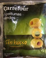 Aceitunas verdes sin hueso
