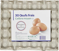 Œufs frais Calibre moyen