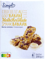 Barres céréales Goût Chocolat au lait - Banane