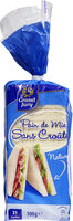 Pain de Mie sans croûte nature tranché
