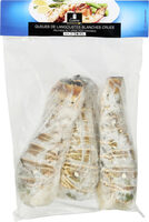 Queues de langoustes blanches crues
