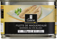 Filets de maquereaux blancs marines au vin blanc