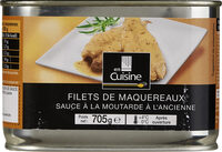 Filets de maquereaux blancs sauce a la moutarde a l'ancienne
