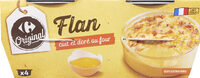 Flan cuit et doré au four