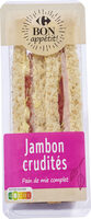 Jambon crudités