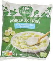 Poireaux émincés À la crème fraîche