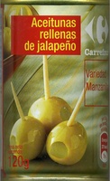 Aceitunas verdes rellenas de jalapeño