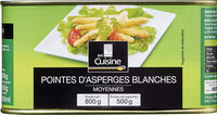 Pointes d'asperges blanches Moyennes