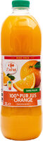 100% pur jus orange sans pulpe