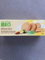 Sablés au beurre, amandes et citron