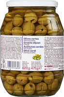 Olives vertes dénoyautées