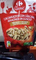 Cacahuètes en coque grillées et salées