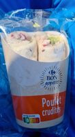 Wrap poulet crudités